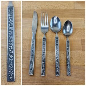 Vintage MCM Nasco Castellano Flatware- 4 Pc- Japan